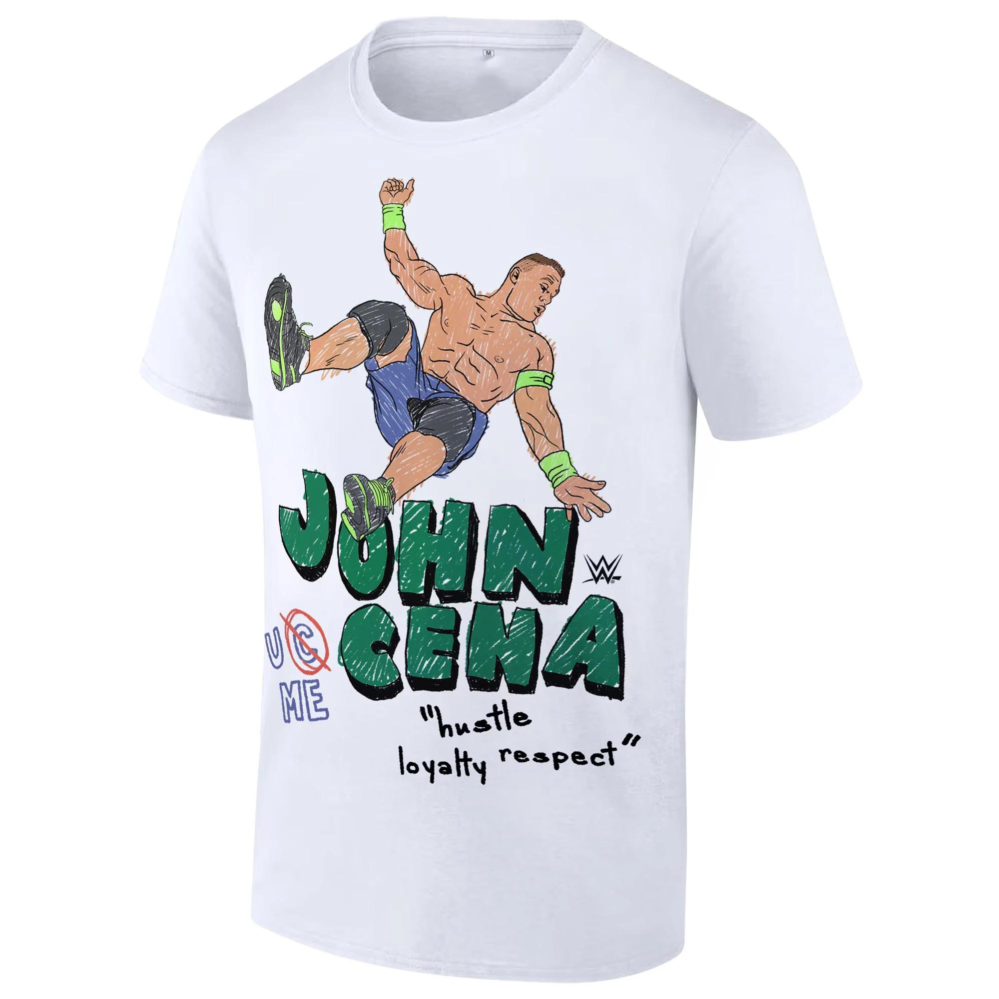 Летняя мужская футболка John Cena Farewell Tour 2025 Торонто Хлопок Мода Спорт Универсальная Круглый вырез Короткий рукав S