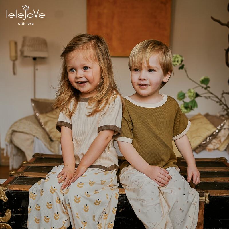 LELE JOVE Kids Candy Color Short Sleeve T-Shirt 80