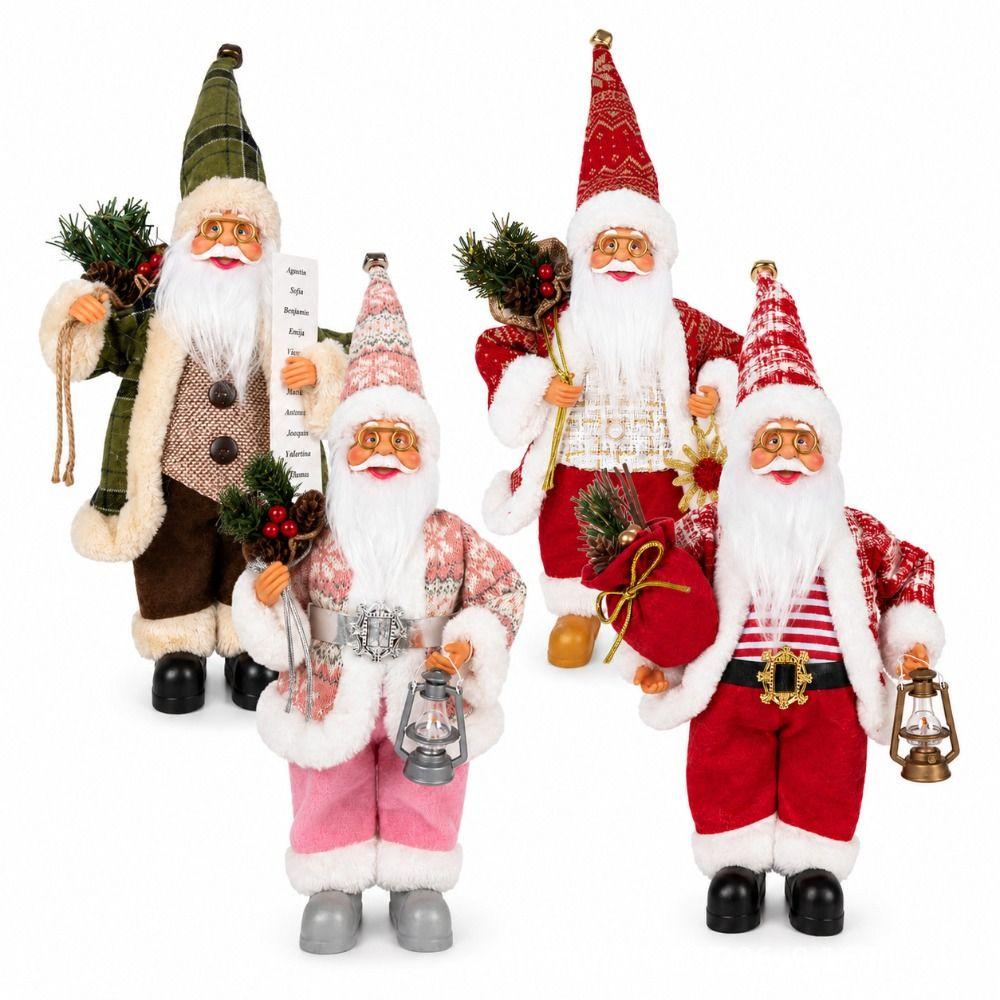 40cm Christmas Santa Doll Window Display Decor Christmas Figurine Christmas Home Decor