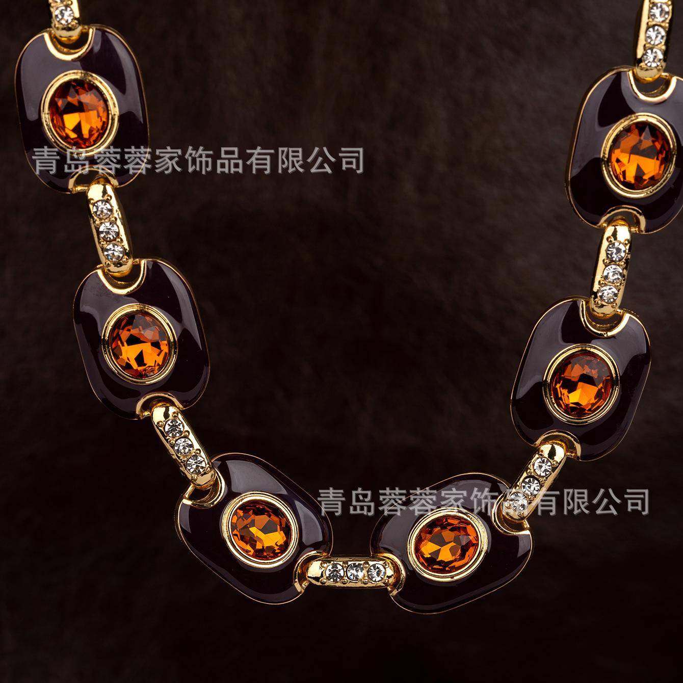 Средневековые Ретро Дворцовый Стиль Геометрические Квадратные Серьги Винтажный Набор Украшений Уникальный Нишевый Антикварный