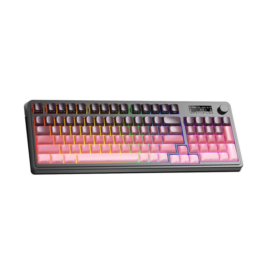 AULA S99PRO Silent Mechanical-Feel RGB Keyboard: Ergonomic, Long Battery, Triple-Mode