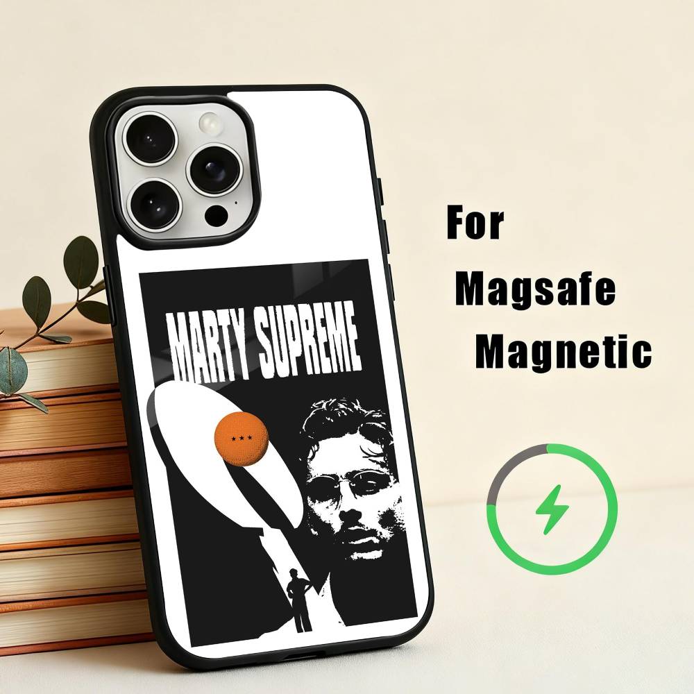 Sports Movies M-Marty-Y S-Supreme-E Phone Case For iPhone17,16,15,14,13,12,11 Plus,For Magnetic Wireless Charge Cover