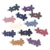 4Pcs Flower Hair Clips  Matte Black Floral Hairpins Hair Claw Clips Non-Slip Hair Clamps Grab Elegant Hair Accessories