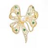 Hollow Bow Brooch High-End Women'S Exquisite Pearl Brooch Anti-Light Pin Clothing Accessories