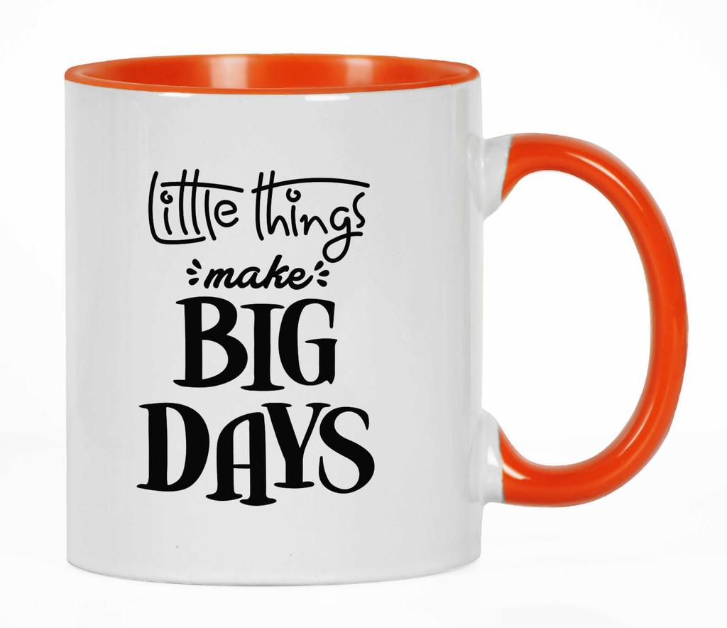 Inkdotpot Little Things Make Big Days Encouragment Motivational Positivity Vibes Quotes Birthday Gift For Employee Boss Coworkers  - 11Oz