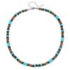 European and American Trendy Male Hip-hop American Retro Necklace Male Bohemian Turquoise Coconut Shell Wooden Bead Splicing Necklace