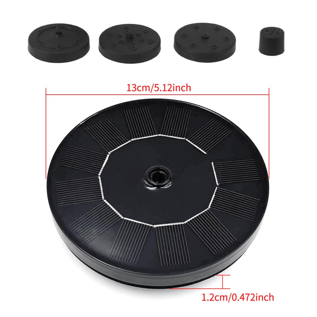 1pc Solar Fountain Outdoor Pool Solar Fountain Pump Essential In Summer Suitable For Ponds Swimming Pools Gardens