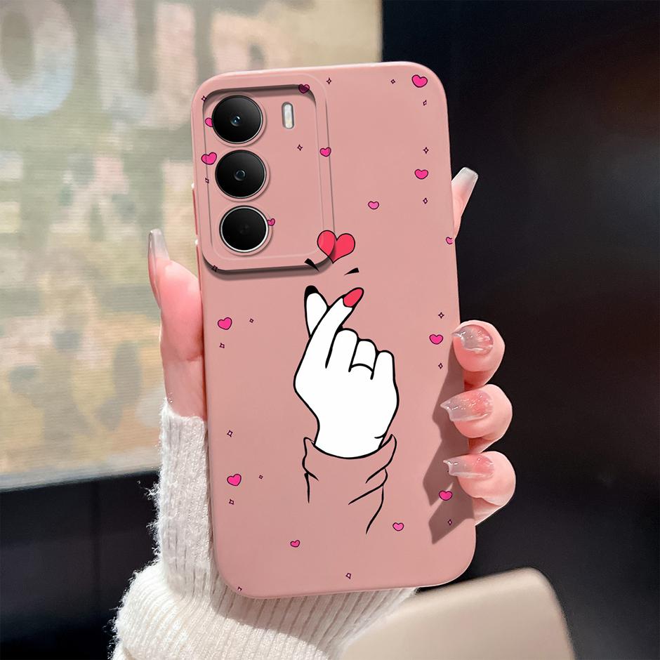For Realme C71 C73 C75 C75x Phone Case Fashion Cartoon Sweet Girl Soft Silicone Anti Scratch Protective Bumper Back Cover Fundas