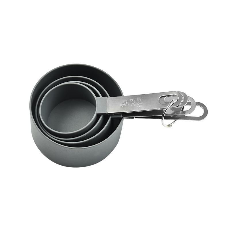 8-Piece Measuring Spoon and Cup Set with Stainless Steel Handles for Baking