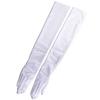 Aurora Super Fit 60cm Svatební Vyrobeno z Extra Dlouhého Saténu Perfektní pro Svatební Svatby Velikost Rukavice, Japonsko, Rukavice, (Bílá, Malá)