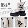 Fashion Warm Thick Sole Women's Boots Plus Velvet Thickened Medium Tube Snow Boots For Women's Warm Waterproof Winter Cotton Shoes