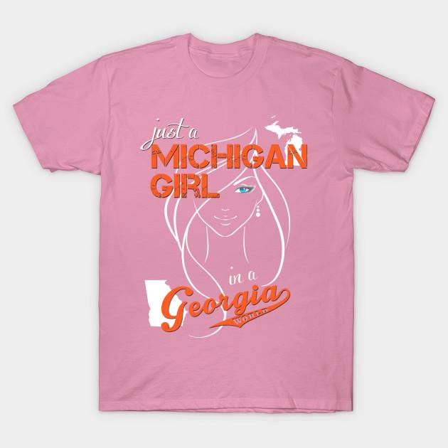 T Shirt Women Michigan Georgia Harajuku Print Kawaii Tshirt Summer Short Sleeve Female T-Shirt Top Tee