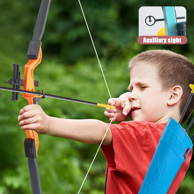 New 92cm Bow And Arrow Toy Set For Children Archery Practice Recurve Outdoor Sorts Shooting Toy with Target Boys Kids Gifts