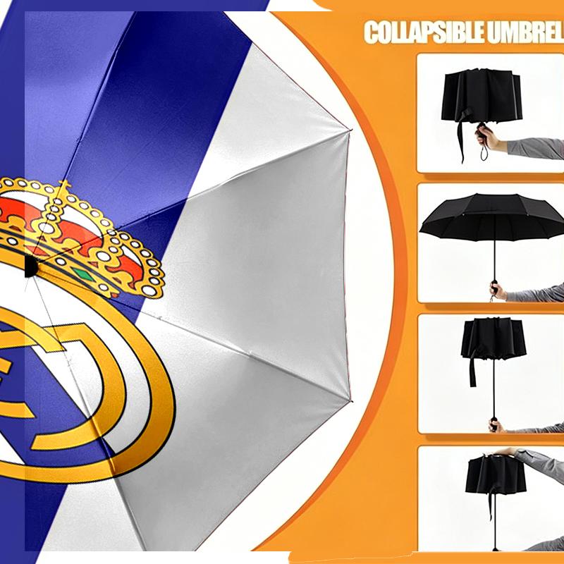 Football team Print Umbrella Automatic Opening/ Closing - Portable Foldable Design - Daily use for Travel/Outdoor - Gift for Birthday