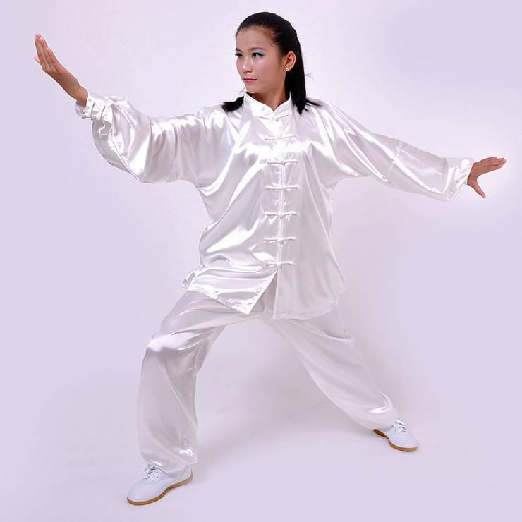 

Hot-Selling Men s and Women s Spring/Autumn Tai Chi Suit with Long/Short Sleeves - Ideal for Practice and Performance XS белый