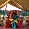 1pc Music Microphone Vibes Outdoor Blanket Lightweight Flannel, All-Season Use for Sofa, Bed, Travel, Camping, Living Room, Office001