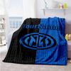 Inter Milan Personalized Name Blanket Multi-purpose Personalized Blanket Soft Warm Cozy for Office Chair Living Room Office Livingroom