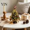 Kreative Weihnachtsfeier-Aktivität DIY Perlenbaum-Set, Kunstkristall-Feiertagsbastelset Geschenk für Paare Erwachsene Anfänger, Handgemachte Dekoration