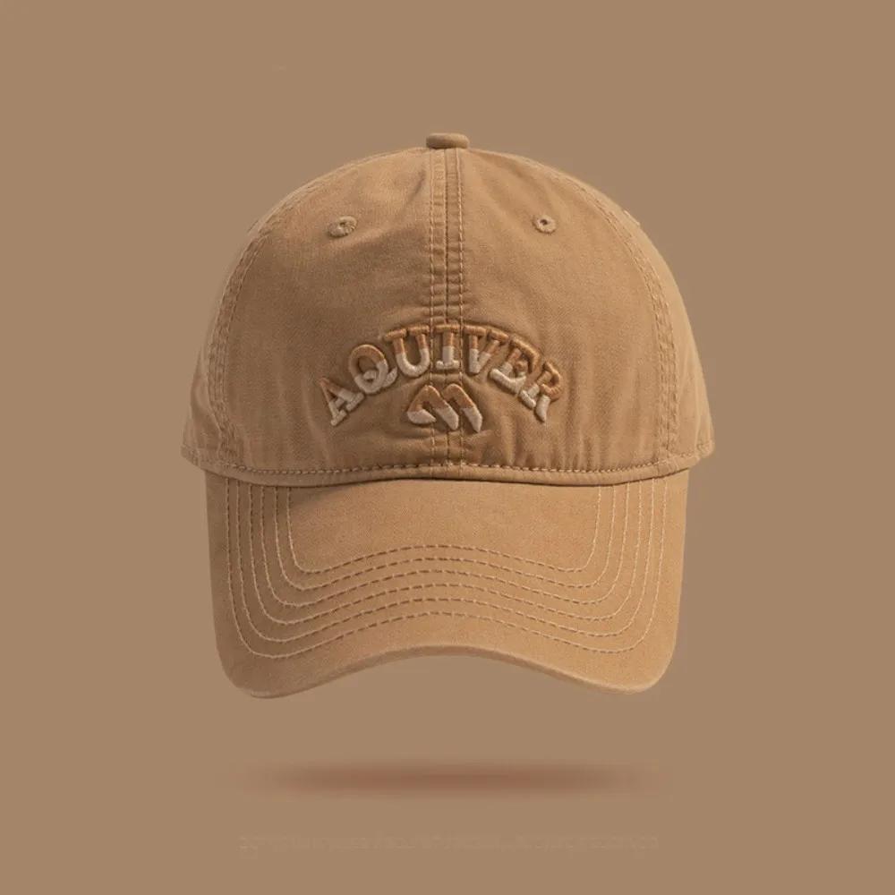 

Корейская бейсбольная кепка в стиле ретро, ​​женская осенне-зимняя универсальная кепка Ins Street с вышивкой букв, летние мужские кепки для пары