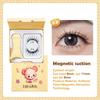 Magnetic Eyelashes Set 1 Pair Reusable No Glue Needed False Eyelashes With Magnetic Tweezers Curly Faux Lashes Makeup Tool