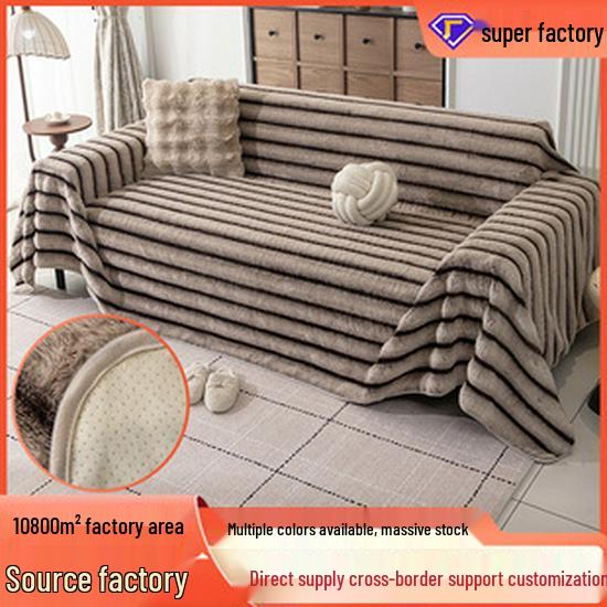 Waterproof Non-Slip Pet Sofa Cushion Cover - Solid Color Protective Pad