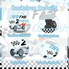 Photo Background with Racing Car Theme, Party Decoration Supplies, Happy Birthday, Second Anniversary, 1 Unit