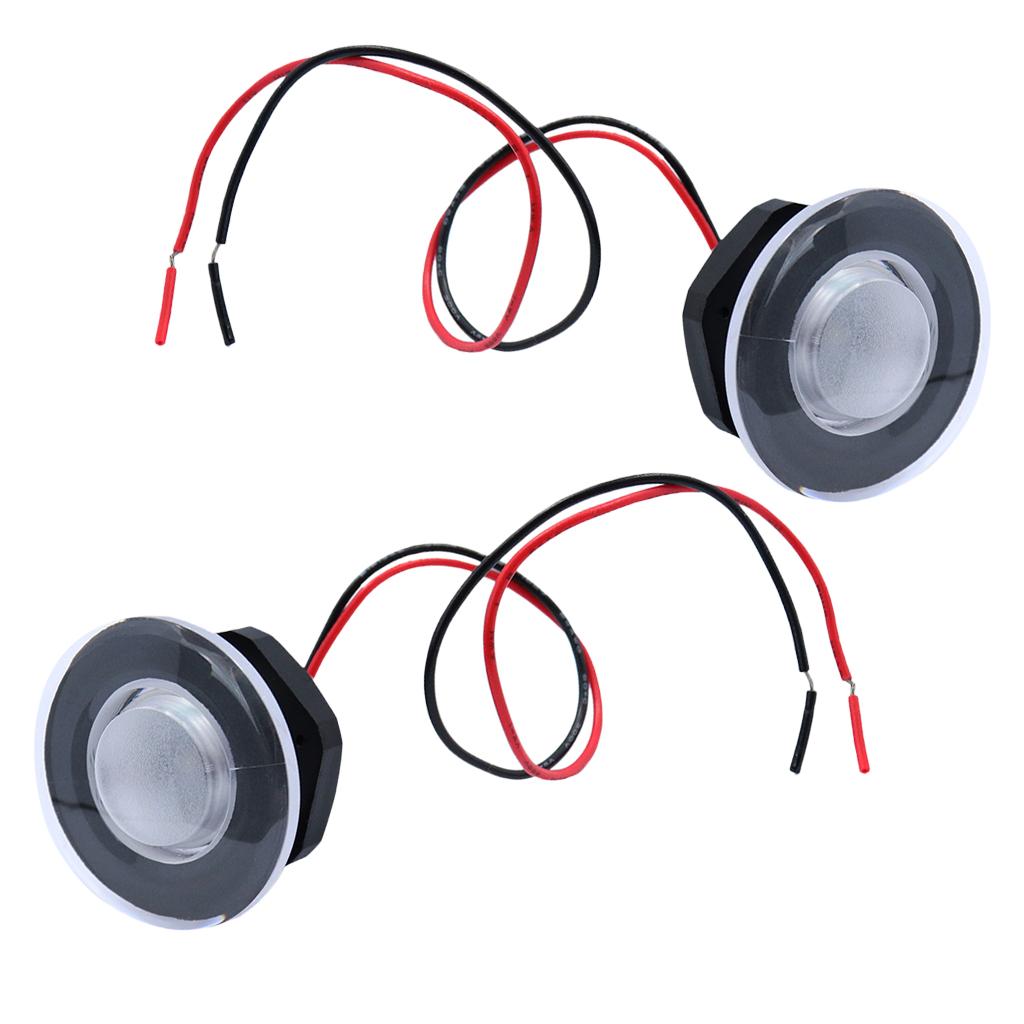 2pcs Waterproof Marine Boat LED Deck Step Stair Decor Lights 12V