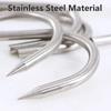 Bacon Roast Duck Pork Stainless Steel S Hooks with Sharp Tip Utensil Meat Clothes Hanging Hooks for Butcher Shop Kitchen Baking