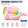 JSJM Upgraded Adult Swimming Goggles HD Anti-Fog Waterproof Swim Glasses Wide View UV Protection Adjustable Strap for Men Women2