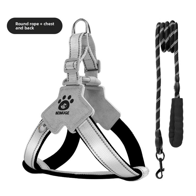 

Dog Leash Saddle-shaped Y-shaped Pet Chest and Shoulder Strap, Special Reflective Dog Leash for Shiba Inu and Corgi When Going Out S