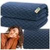Blanket Bed Armchair 160x200cm Decoration Square Embossed Plaid Birthday Gift More&Deco