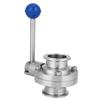 1.5 Inch Lever Type 304 Stainless Steel Sanitary Valve for Water Oil