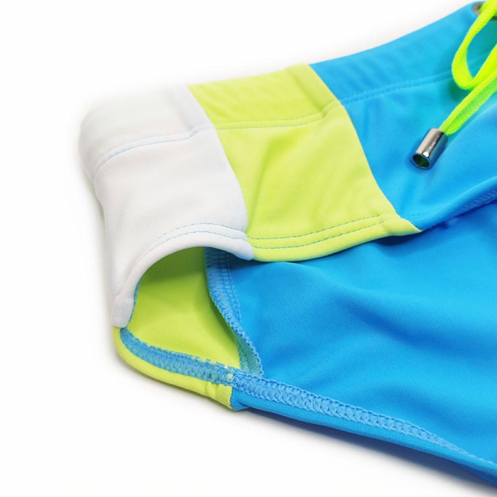 Badetrusser for menn Trunks Fargeblokkering Mote Tight Fit Sexy badetøy Strandklær Soling Surfing GYM