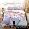 Anime Nyatasha Nyanners Bedding Set Boys Girls Twin Queen King Size Duvet Cover Pillowcase Bed boys Adult Home Textileextile