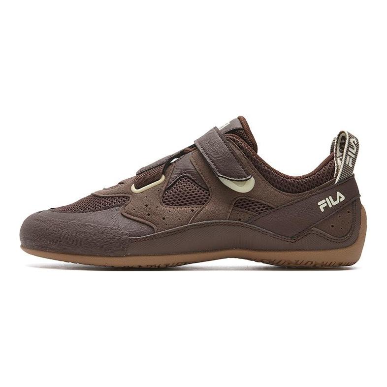 Fila Step Color Stone Shoes Color Block Fashion Trend Durable Breathable Lightweight Low Top Casual Shoes Kids Sneaker Garden-Brown F12W622120FPS