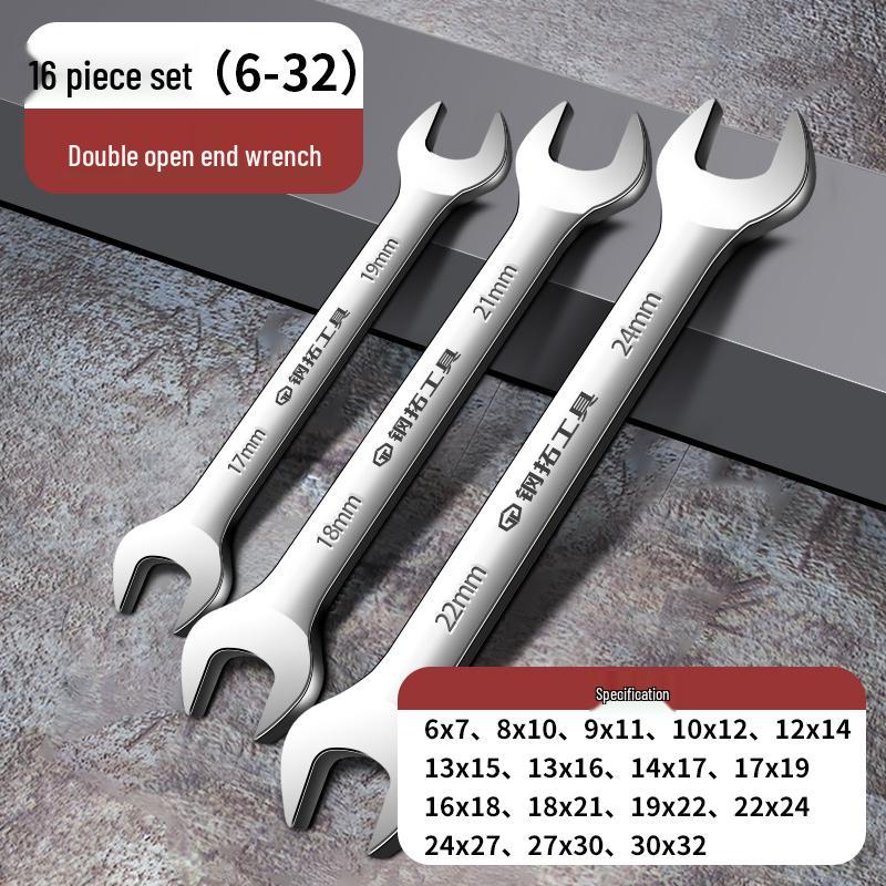 Dwustronny Zestaw Kluczy Otwartych - Małe Klucze Widełkowe Dwustronne Narzędzia Sprzętowe