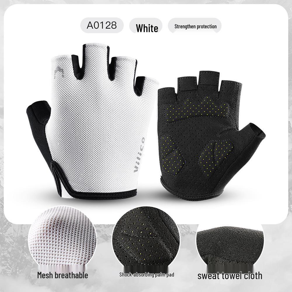 Breathable Anti-Slip Half-Finger Cycling & Running Gloves - Shock Absorbing Summer Sport Gear