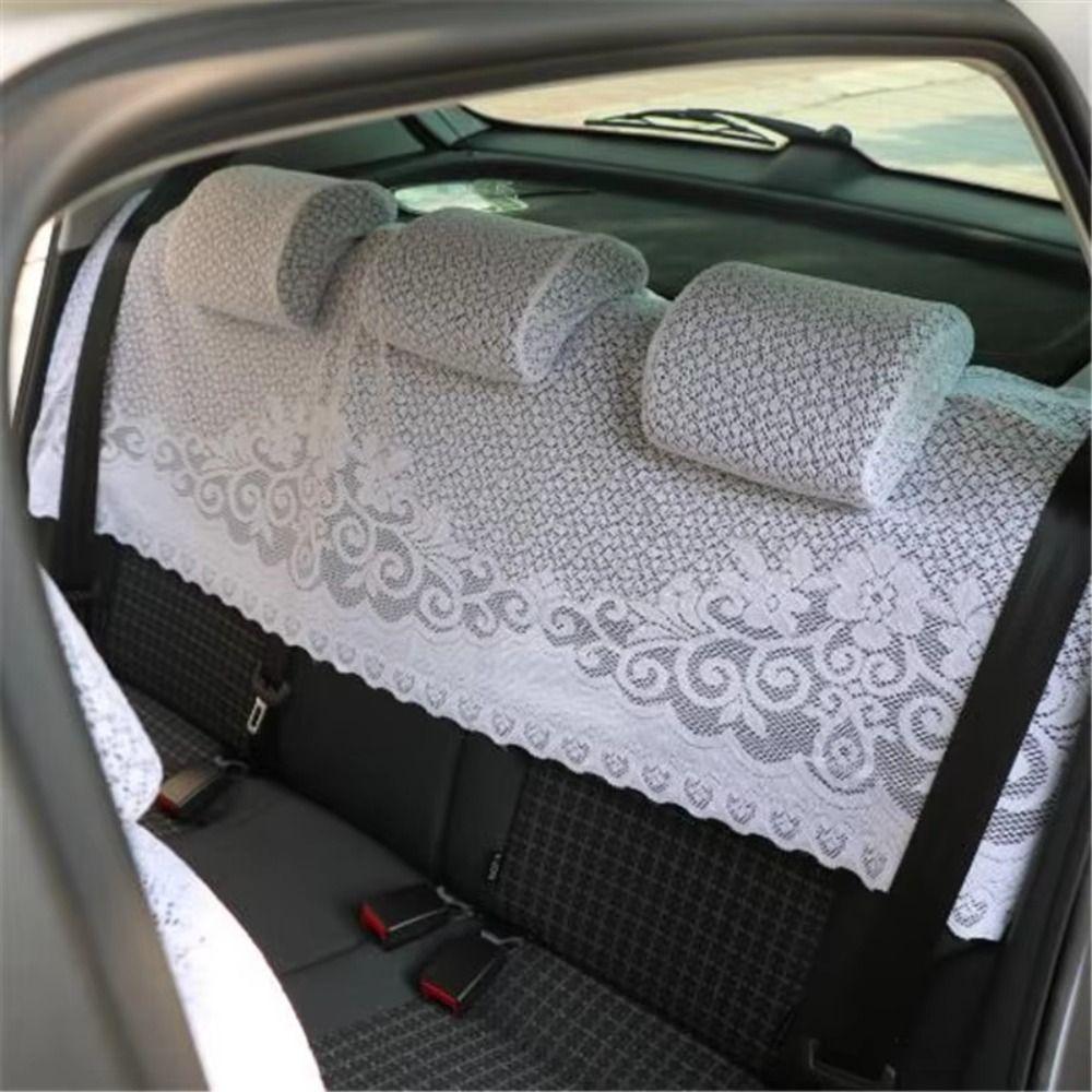 Set da 7 Pezzi Coprisedile Mezzo Sedile Auto in Pizzo Ricamato Accessori Interni Auto per Toyota Corolla