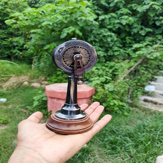 Brass Ship Telegraph 17.78 Cm Nautical Maritime Home Office Decor Table Top Christmas, Birthday, Anniversary, New Year Gift