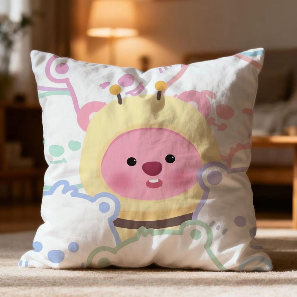 Hot LLoopyew Cushion Cover Soft Washable Pillow Case Multi-Scene for Couch Bed Travel Office Use