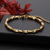 New charms y2k Solid Copper 18K Gold Filled unique Chain Bracelets for Men Women Wedding Party 18+5cm Anniversary gift