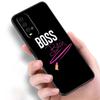 Boss Bitch Phone Case For Xiaomi Redmi Note 10 9 Pro Max 10S 10T 9A 9C 9S 9T 8A 8T 8 7 Pro Soft TPU Black Cover