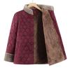 Women's Plus Velvet Thickened Chinese Style Padded Cardigan