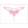 [Free Shipping] 4 Gift Boxes, Sexy Thong Women's Embroidered Pearl Massage Underwear Transparent Low-rise T-pants