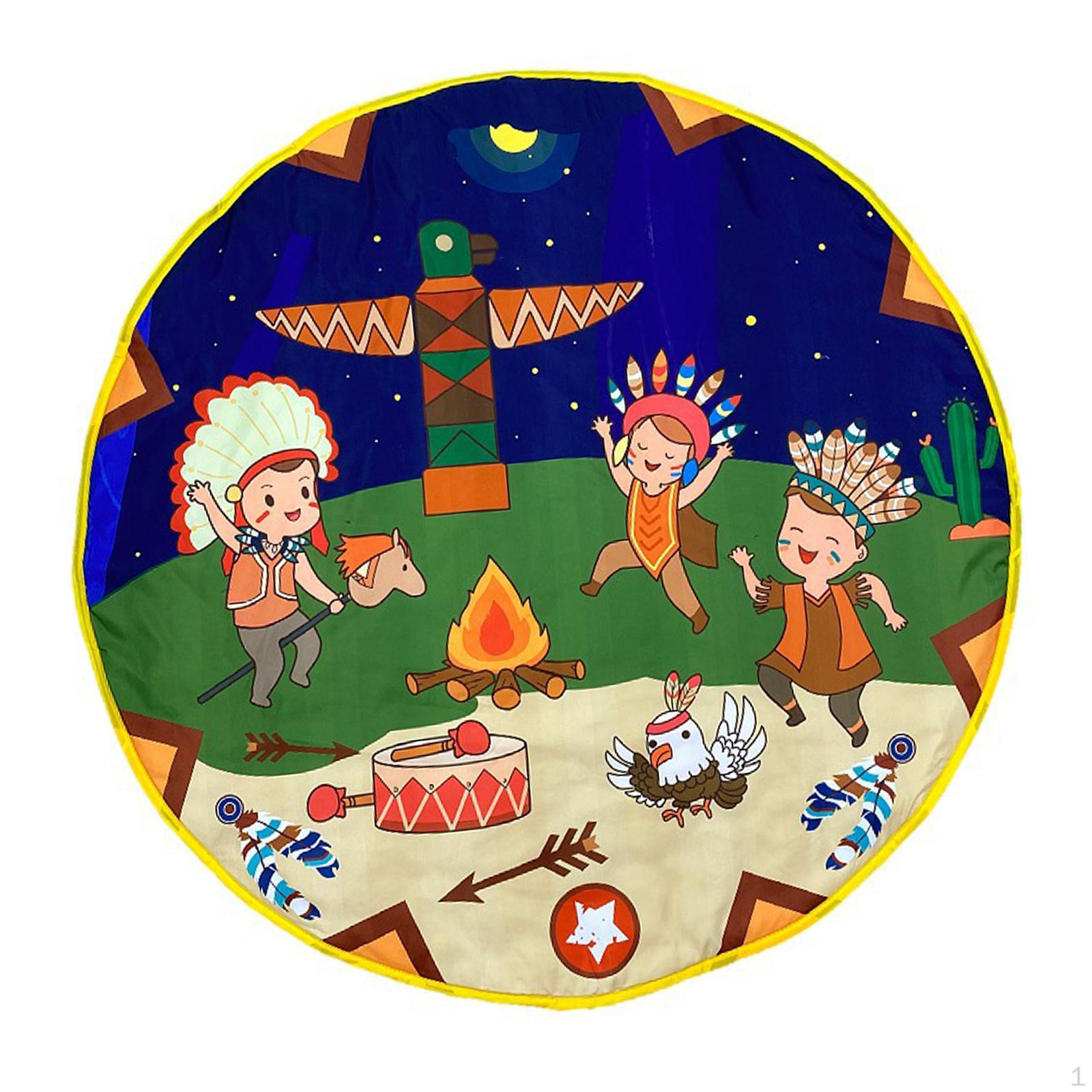 

Baby Play Mat Foldable , Portable, Nursery Decor Rug for Tents Playmat Soft Children Night