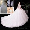 Elegant A-Line Wedding Dress With Train Lightweight Tulle Satin Boho Chic Petite Brides Outdoor Beach Ceremony
