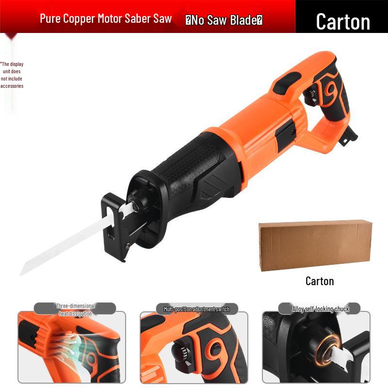 Versatile Handheld Reciprocating Saw for Woodworking, Frozen Meat, and Bone Cutting