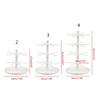 2/3/4-Tiers Jewelry Organizers Display Stand with Tray Plastic Necklace Earring Holder Jewelry Storage Display Tower