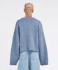 AJOBYAJO [Pba] Total Logo Cropped Sweater [Sky Blue]