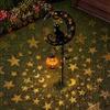 Iron Cat Moon Design Solar Lamp Auto On/Off Halloween Lights Solar Garden Stake Lights  Lawn